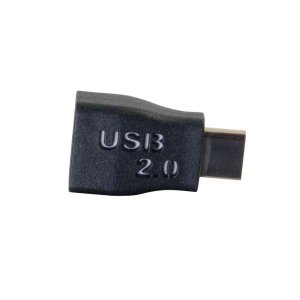 C2G USB 2.0 USB C to USB Micro B Adapter M/F - USB Type C to USB Micro B Black
