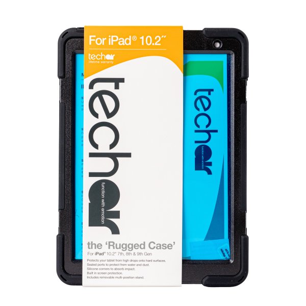 Techair TAXIPF069v2-S iPad 10th & (A16) 11th generation military grade rugged case with shoulder strap.