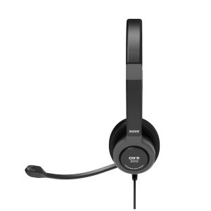 Port Designs 912001 headphones/headset Wired Head-band Office/Call center USB Type-C / USB Type-A Black