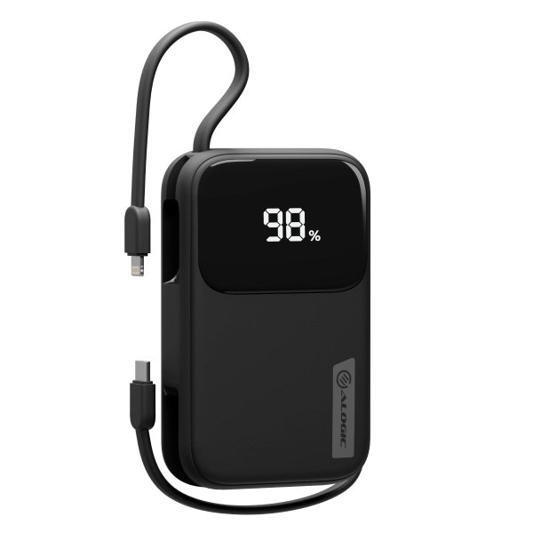 ALOGIC Tandem+ 20,000mAh Power Bank with 30W USB-C and Lightning Cables