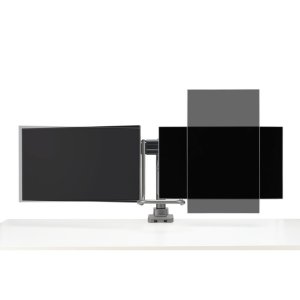 Kensington SmartFit Dual Monitor Arm with Crossbar and Handle