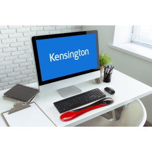 Kensington Slim Duo Gel Keyboard Wrist Rest - Red