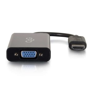 C2G 41351 video cable adapter 0.2032 m HDMI VGA (D-Sub) Black