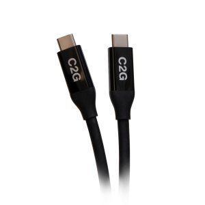 C2G 2.5ft (0.8m) USB-C® Male to USB-C Male Cable (20V 5A) - USB4® (40Gbps)