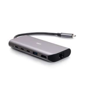 C2G USB-C® 4.0 6-in-1 Mini Docking Station with HDMI®, USB-A, Ethernet, and USB-C® 85W– 8K 60HZ