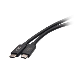 C2G 3.3ft (1m) USB 4.0 USB-C to C (48V 5A) 240W Charging Cable-Black