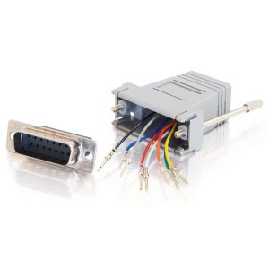 C2G RJ45 to DB15 Male Modular Adapter