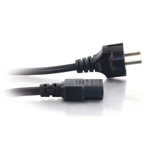 C2G 8.2ft (2.5m) 14 AWG European Power Cord (CEE7/7 to IEC320C13)