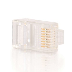 C2G RJ45 Cat5e Modular Plug for Round Stranded Cable Multipack - 50 Pack
