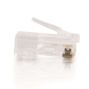 C2G RJ45 Cat5e Modular Plug for Round Stranded Cable Multipack - 50 Pack
