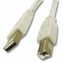 C2G 3.3ft (1m) USB 2.0 A/B Cable - White