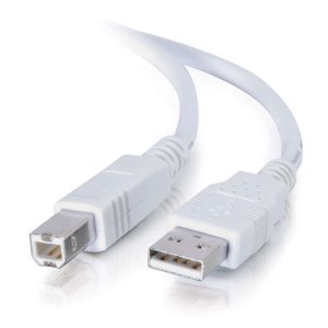 C2G 3.3ft (1m) USB 2.0 A/B Cable - White