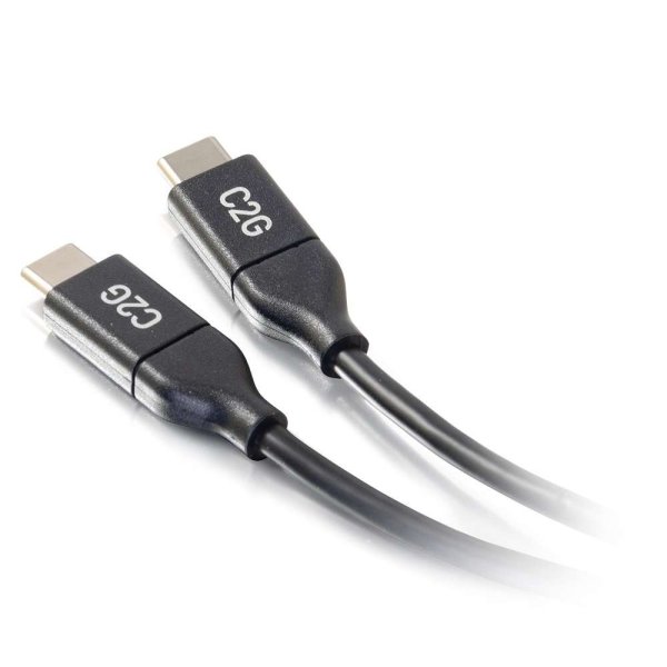 C2G 6ft (1.8m) USB-C to C 2.0 Male to Male Cable (5A)