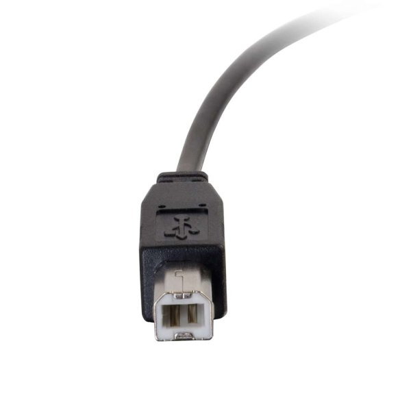 C2G 6ft (1.8m) USB 2.0 USB-C to USB-B Cable M/M - Black