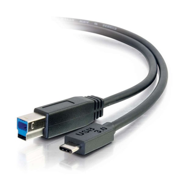 C2G 10ft, USB 3.0 Type C, USB B USB cable USB 3.2 Gen 1 (3.1 Gen 1) 3.048 m USB C Black