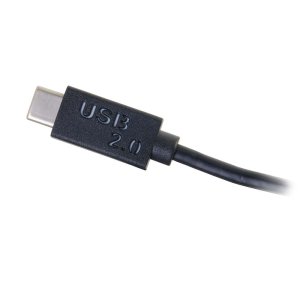 C2G 3ft (0.9m) USB 2.0 USB-C to DB9 Serial RS232 Adapter Cable