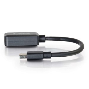 C2G 8in Mini DisplayPort Male to HDMI Female Adapter Converter - Black