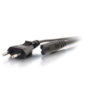C2G 80618 power cable Black 3 m CEE7/7 C7 coupler