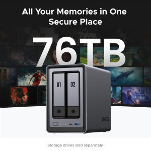Ugreen NETWORK ATTACHED DXP2800 DISKLESS UK NAS Desktop Intel® N N100 8 GB DDR5 0 TB UGOS PRO
