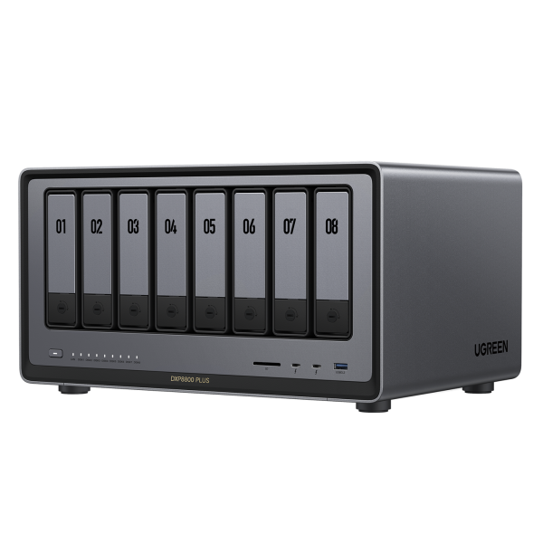Ugreen NASync DXP8800 Plus NAS Desktop Intel® Core™ i5 i5-1235U 8 GB DDR5 UGOS Pro Black