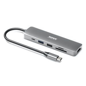 Port Designs 900162 interface hub USB Type-C Silver