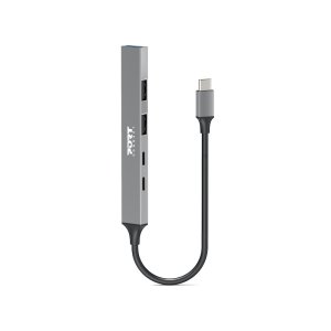 Port Designs 900163 interface hub USB Type-C 5000 Mbit/s Silver