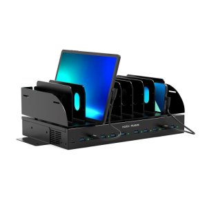 Port Designs 903001 charging station organizer Desktop mounted Metal Black