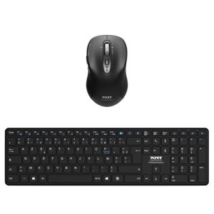 Port Designs 900907RFR keyboard Mouse included Home Bluetooth AZERTY French Black