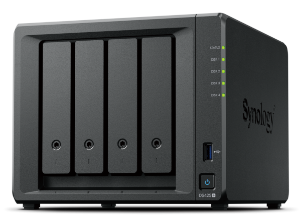 Synology DiskStation DS425+ NAS Intel® Celeron® J4125 2 GB DDR4 32 TB HDD Black