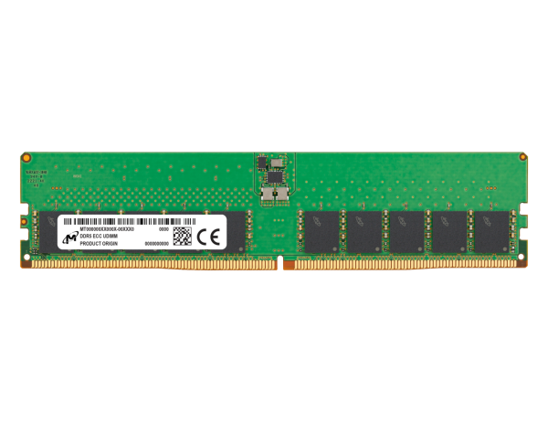 Micron 32GB DDR5-5600 ECC UDIMM 2Rx8 PC5-44800 CL46 1.1V/(5V ext) ECC [Y52K-16Gb] (Single)