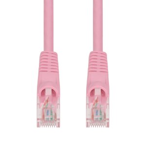 AddOn Networks 0.5m Pink CAT 6A LSZH Ethernet Cable Snagless Bubble Boot RJ-45 M/M