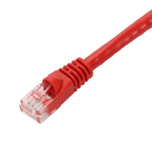 AddOn Networks 1m Red Cat 6A LSZH Ethernet Cable Snagless Bubble Boot RJ-45 M/M