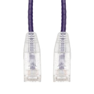 AddOn Networks 23ft Purple CAT 6 Slim PVC Ethernet Cable Snagless Clear-Claw RJ-45 M/M