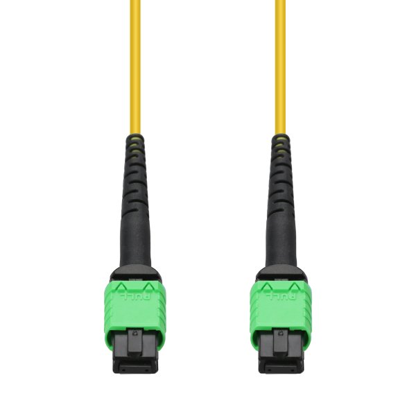 AddOn Networks Mellanox® Compatible 20m MPO/APC to MPO/APC Yellow OS2 LSZH 12-Strand Fiber Patch Cable