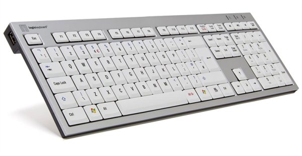 Logickeyboard SKB-AJPU-UK keyboard Universal USB QWERTY English Silver