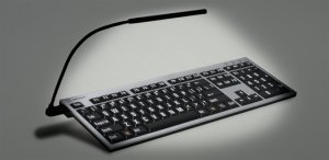 Logickeyboard LKB-LPRNTWB-AJPU-UK keyboard Office USB QWERTY US English Black, White