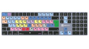 Logickeyboard LKB-MCOM4-TM-UK keyboard Office Bluetooth QWERTY English Grey, Titanium