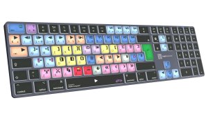 Logickeyboard LKB-MCOM4-TM-UK keyboard Office Bluetooth QWERTY English Grey, Titanium