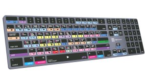 Logickeyboard LKB-MCOMP-TM-UK keyboard Office Bluetooth QWERTY English Grey, Titanium