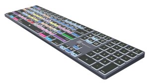 Logickeyboard LKB-MCOMP-TM-UK keyboard Office Bluetooth QWERTY English Grey, Titanium