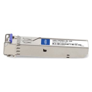 AddOn Networks ADVA 1061705881-01 Compatible TAA 1000Base-BX SFP Transceiver (SMF, 1590nmTx/1510nmRx, 120km, LC, DOM, 0 to 70C)