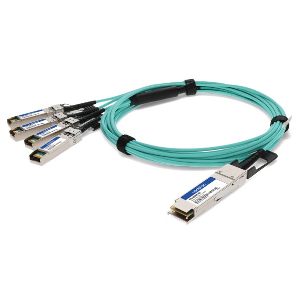 AddOn Networks 470-ABMP-AO InfiniBand/fibre optic cable 10 m QSFP+ 4x SFP+ AOC Aqua colour