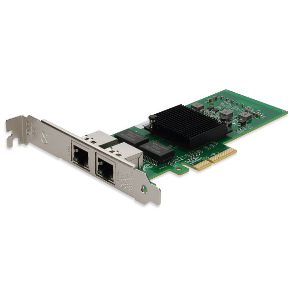 AddOn Networks 10/100/1000Mbs Dual RJ-45 Port 100m PCIe 2.0 x1 Network Interface Card Intel 82576 Chipset based on Intel 82576 Chipset