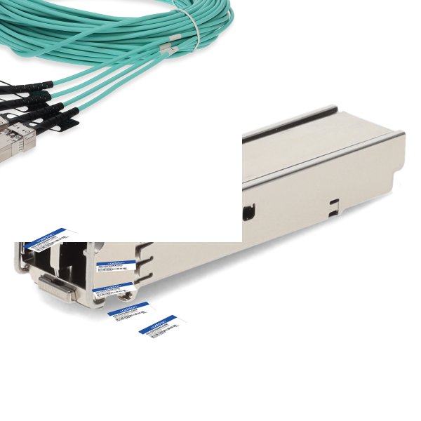 AddOn Networks Cisco QSFP-4SFP25G-AOC20M to Mellanox MFA2P10-A020 Compatible TAA Compliant 100GBase-AOC QSFP28 to 4xSFP28 Active Optical Cable (850nm, MMF, 20m)