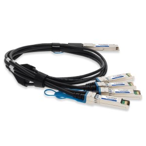 AddOn Networks HP JL271A to Intel XXVDACBL1M Compatible TAA Compliant 100GBase-CU QSFP28 to 4XSFP28 Direct Attach Cable (Passive Twinax, 1m)