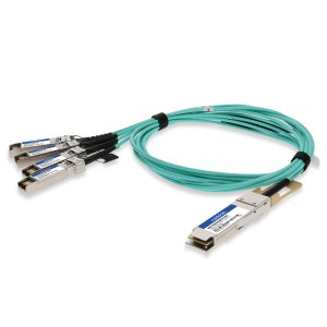 AddOn Networks Juniper Networks JNP-100G-AOC-2M to Intel XXVAOCBL2M Compatible TAA Compliant 100GBase-AOC QSFP28 to 4xSFP28 Direct Attach Cable (850nm, MMF, 2m)