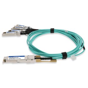 AddOn Networks Juniper Networks JNP-100G-AOC-3M to Intel XXVAOCBL3M Compatible TAA Compliant 100GBase-AOC QSFP28 to 4xSFP28 Direct Attach Cable (850nm, MMF, 3m)
