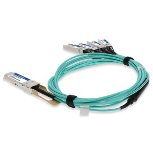AddOn Networks Juniper Networks JNP-100G-AOC-9M to Intel XXVAOCBL9M Compatible TAA Compliant 100GBase-AOC QSFP28 to 4xSFP28 Direct Attach Cable (850nm, MMF, 9m)