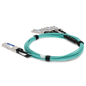 AddOn Networks F5 Networks F5-UPG-QSFP+ to Cisco SFP-10G-AOC15M Compatible TAA Compliant 40GBase-AOC QSFP+ to 4xSFP+ Direct Attach Cable (850nm, MMF, 15m)