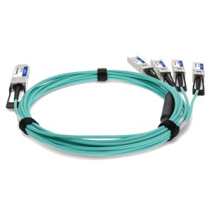 AddOn Networks F5 Networks F5-UPG-QSFP+ to Cisco SFP-10G-AOC15M Compatible TAA Compliant 40GBase-AOC QSFP+ to 4xSFP+ Direct Attach Cable (850nm, MMF, 15m)
